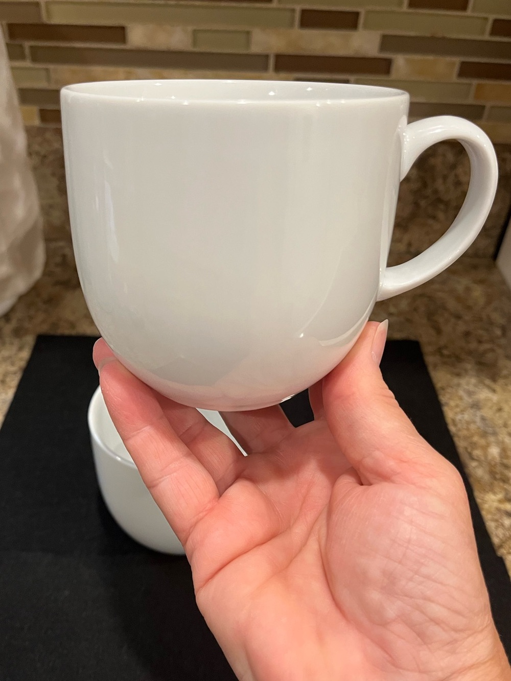 White by Denby Porcelain Coffee Mugs Set of Two 12 oz. - Picture 11 of 13
